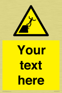 Custom Warning unstable cliff edge